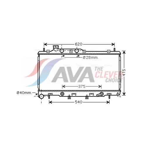 Chladič motora AVA QUALITY COOLING SU2106