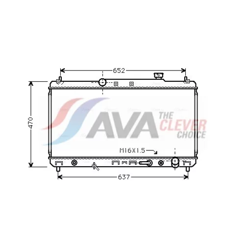 Chladič motora AVA QUALITY COOLING TO2236