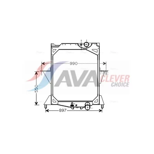 Chladič motora AVA QUALITY COOLING VL2042