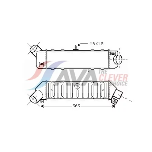 Chladič plniaceho vzduchu AVA QUALITY COOLING VNA4162