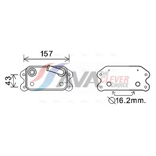 Chladič motorového oleja AVA QUALITY COOLING VO3169