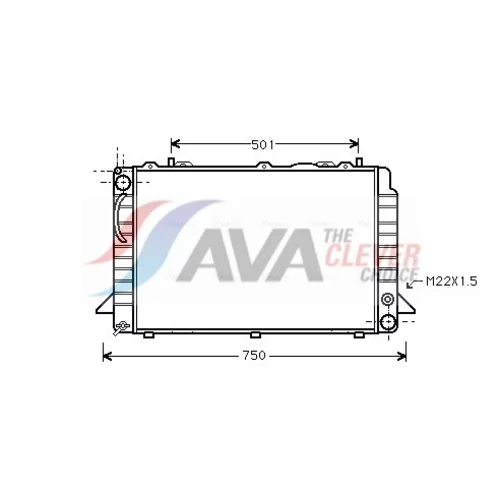 Chladič motora AVA QUALITY COOLING AI2085