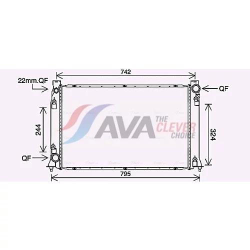 Chladič motora AVA QUALITY COOLING AI2407