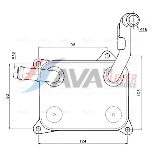 Chladič motorového oleja AVA QUALITY COOLING AI3454