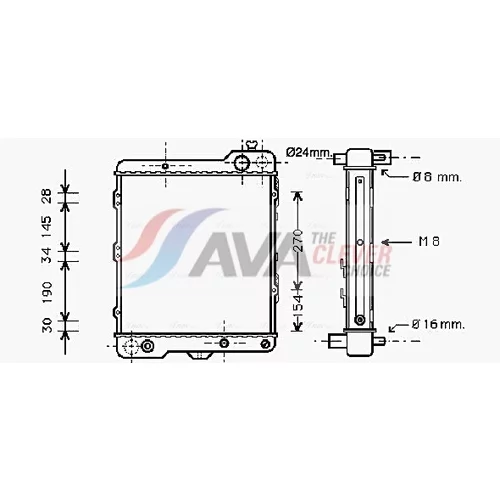 Chladič motora AVA QUALITY COOLING AIA2040