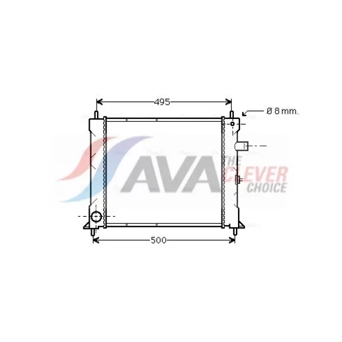 Chladič motora AVA QUALITY COOLING AU2097