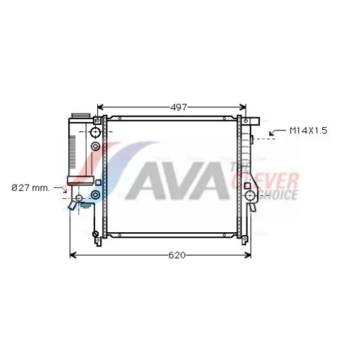 Chladič motora AVA QUALITY COOLING BW2137