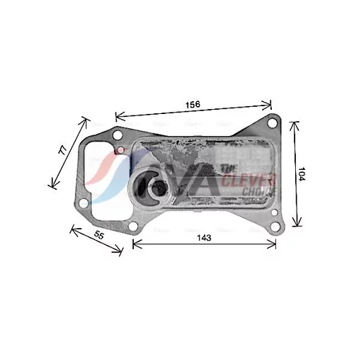 Chladič motorového oleja AVA QUALITY COOLING BW3592 - obr. 3