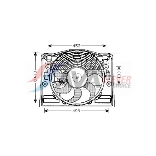 Ventilátor chladenia motora AVA QUALITY COOLING BW7514