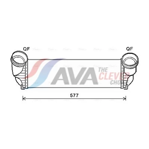 Chladič plniaceho vzduchu AVA QUALITY COOLING BWA4543