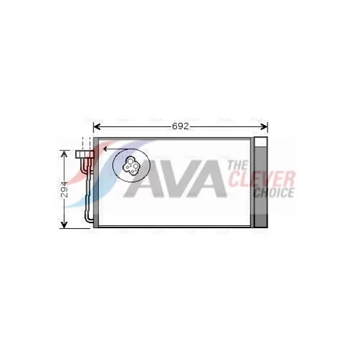 Kondenzátor klimatizácie AVA QUALITY COOLING BWA5273D