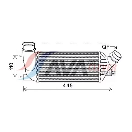 Chladič plniaceho vzduchu AVA QUALITY COOLING CNA4270