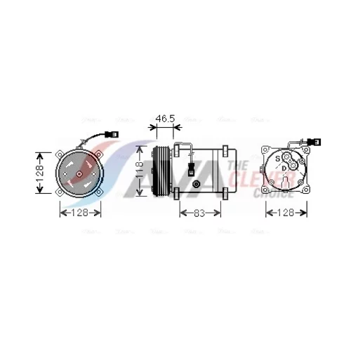 Kompresor klimatizácie AVA QUALITY COOLING CNAK158