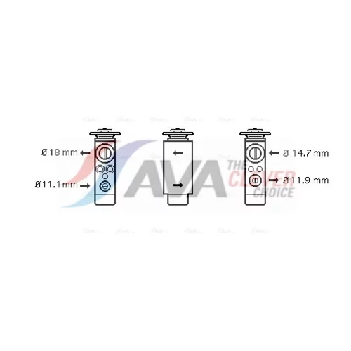 Expanzný ventil klimatizácie AVA QUALITY COOLING FD1380