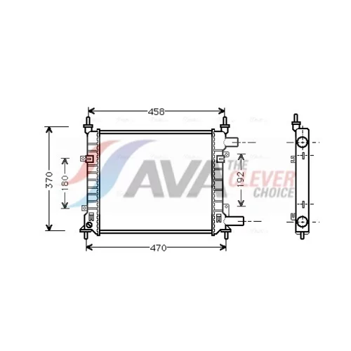 Chladič motora AVA QUALITY COOLING FD2257