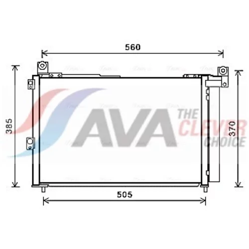 Kondenzátor klimatizácie AVA QUALITY COOLING FDA5486D