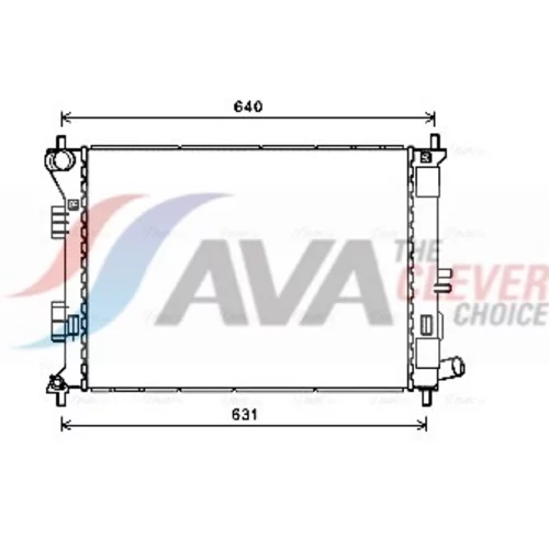 Chladič motora AVA QUALITY COOLING HY2420