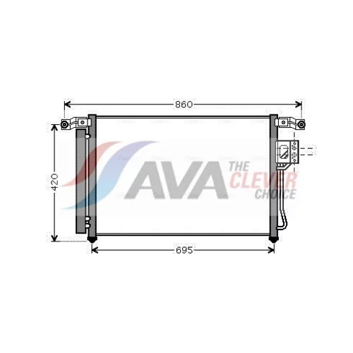 Kondenzátor klimatizácie AVA QUALITY COOLING HY5175D