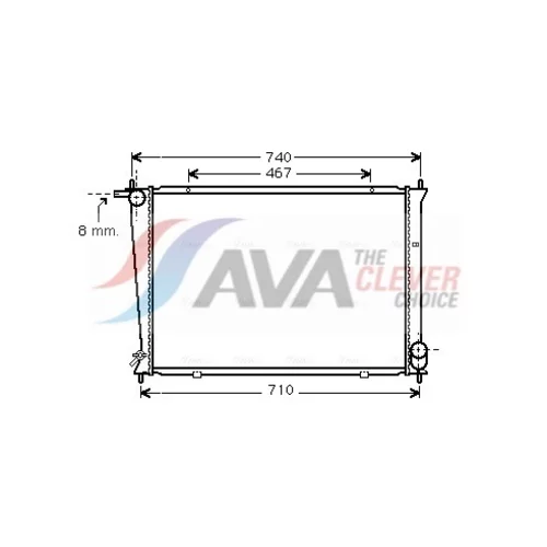 Chladič motora AVA QUALITY COOLING HYA2148