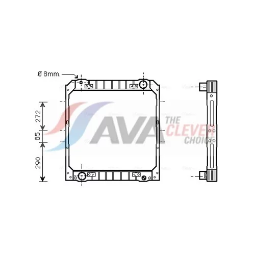 Chladič motora AVA QUALITY COOLING IV2039