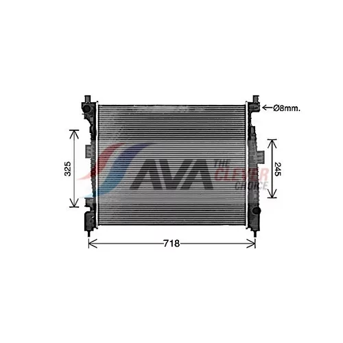 Chladič motora AVA QUALITY COOLING JE2088 - obr. 1