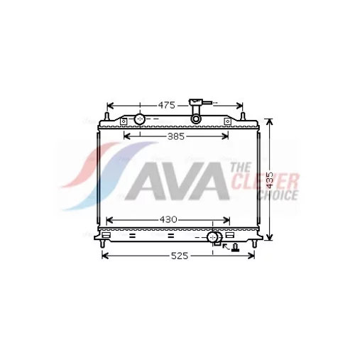 Chladič motora AVA QUALITY COOLING KA2079