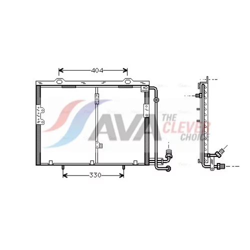 Kondenzátor klimatizácie AVA QUALITY COOLING MS5290