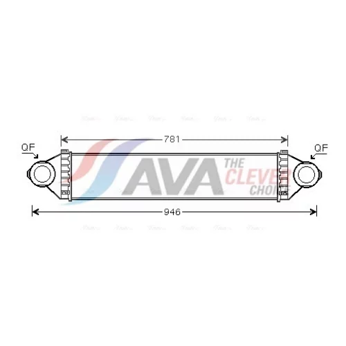 Chladič plniaceho vzduchu AVA QUALITY COOLING MSA4368