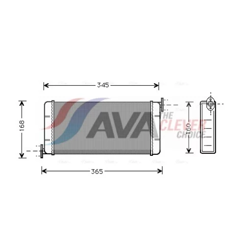 Výmenník tepla vnútorného kúrenia AVA QUALITY COOLING MSA6109