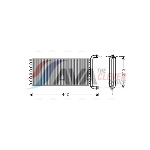 Výmenník tepla vnútorného kúrenia AVA QUALITY COOLING MSA6441