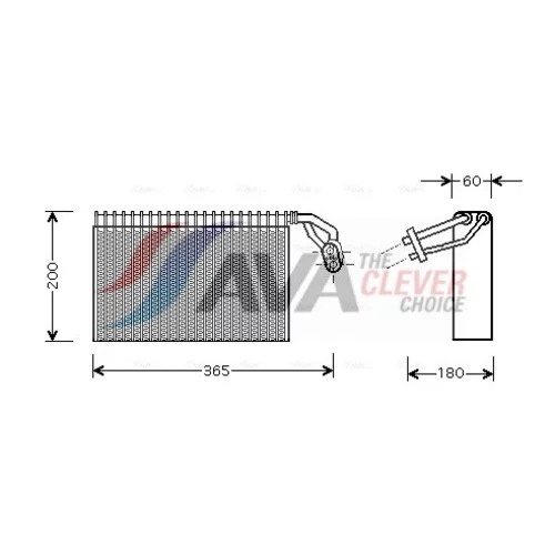 Výparník klimatizácie AVA QUALITY COOLING MSV317