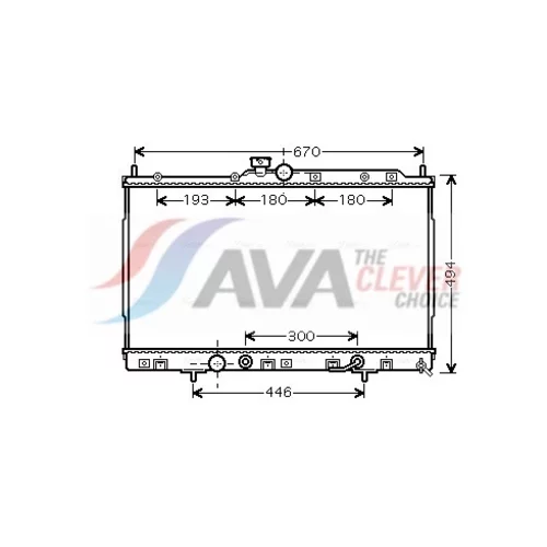 Chladič motora AVA QUALITY COOLING MT2185