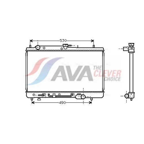 Chladič motora AVA QUALITY COOLING MZ2068