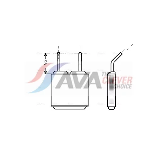 Výmenník tepla vnútorného kúrenia AVA QUALITY COOLING OL6160