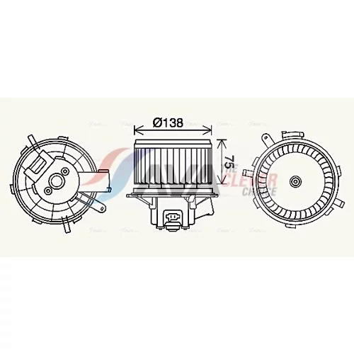 Vnútorný ventilátor AVA QUALITY COOLING PE8406