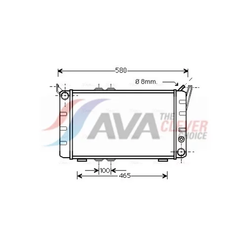 Chladič motora AVA QUALITY COOLING SA2001