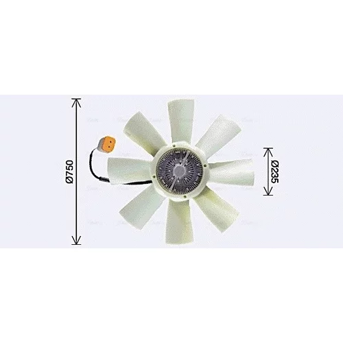 Spojka ventilátora chladenia AVA QUALITY COOLING SCF086