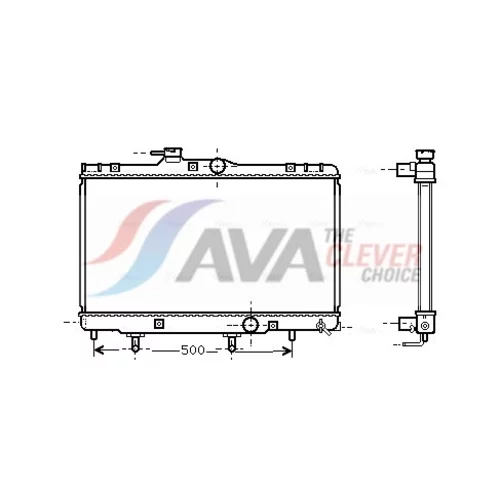 Chladič motora AVA QUALITY COOLING TO2156