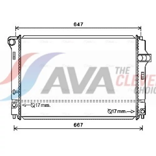 Chladič motora AVA QUALITY COOLING TO2700