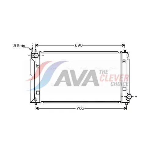 Chladič motora AVA QUALITY COOLING TOA2403