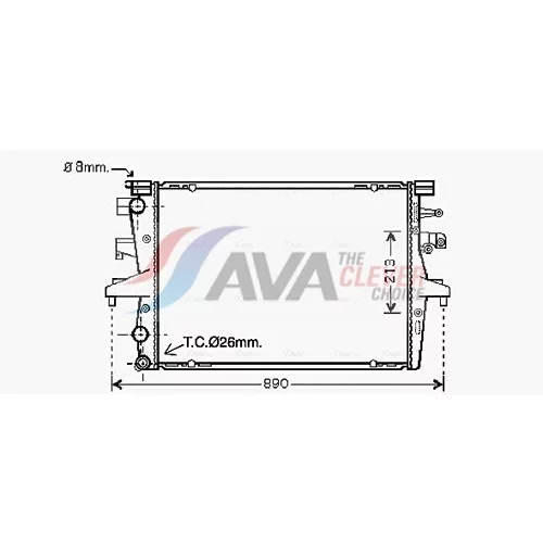 Chladič motora AVA QUALITY COOLING VN2230