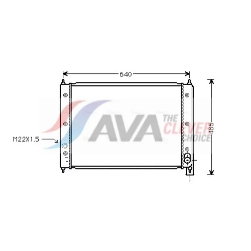 Chladič motora AVA QUALITY COOLING VNA2034