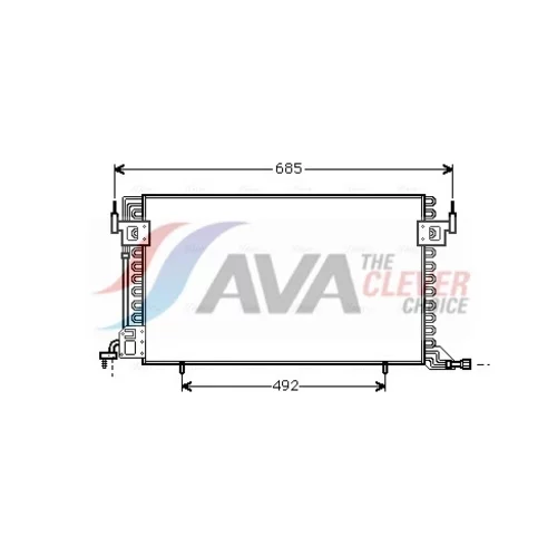 Kondenzátor klimatizácie AVA QUALITY COOLING CN5100