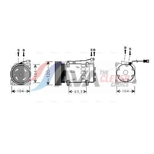 Kompresor klimatizácie AVA QUALITY COOLING CNAK175