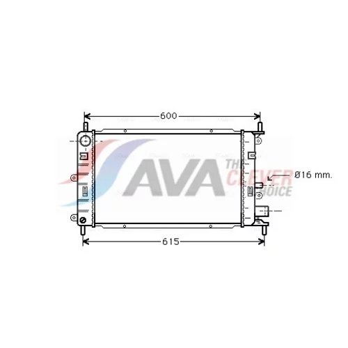 Chladič motora AVA QUALITY COOLING FD2149