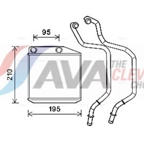 Výmenník tepla vnútorného kúrenia AVA QUALITY COOLING FT6313