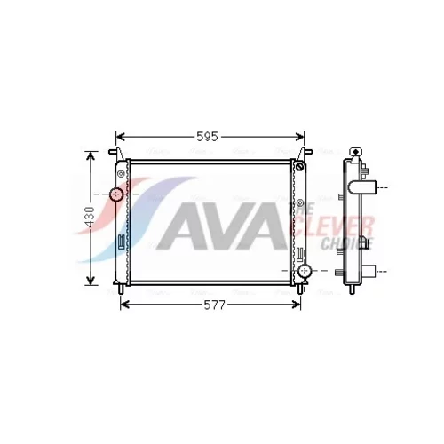 Chladič motora AVA QUALITY COOLING FTA2371