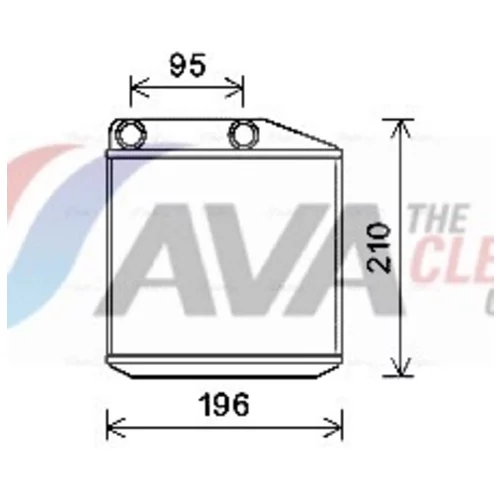 Výmenník tepla vnútorného kúrenia AVA QUALITY COOLING FTA6313