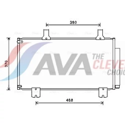 Kondenzátor klimatizácie AVA QUALITY COOLING HD5247D