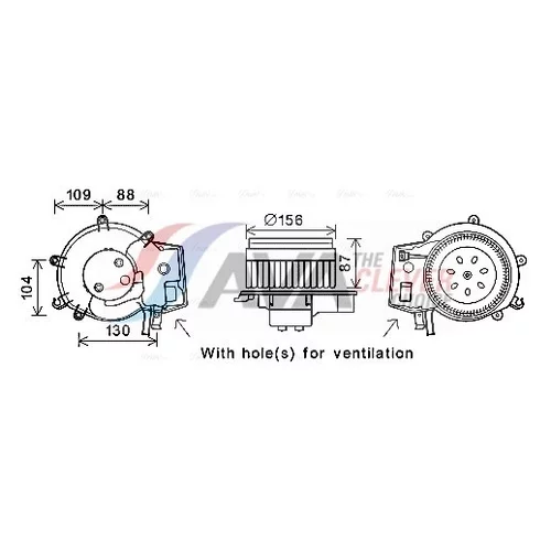 Vnútorný ventilátor AVA QUALITY COOLING MS8625